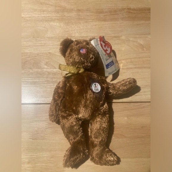TY Champion beanie baby. From the 2002 FIFA World Cup. Brand new ! NWT - Picture 1 of 9